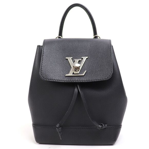 Louis Vuitton LockMe Mini Backpack Noir Taurillon Calfskin Leather - Picture 1 of 12
